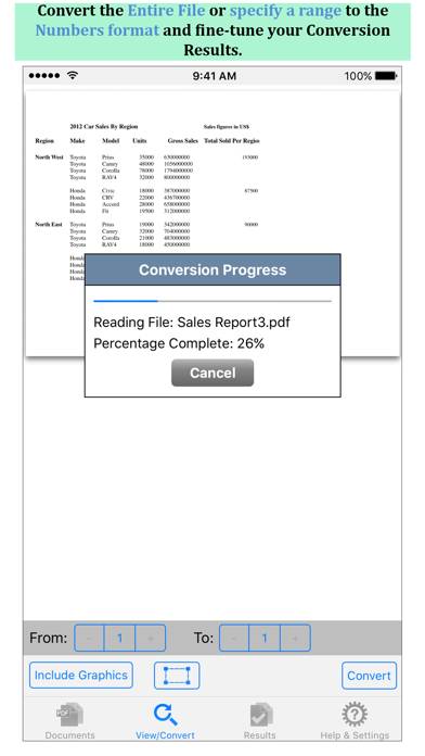 PDF to Numbers by PDF2Office App screenshot #3