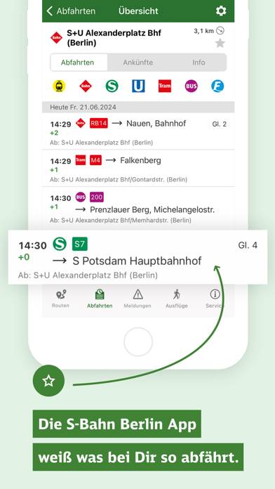 S-Bahn Berlin App-Screenshot