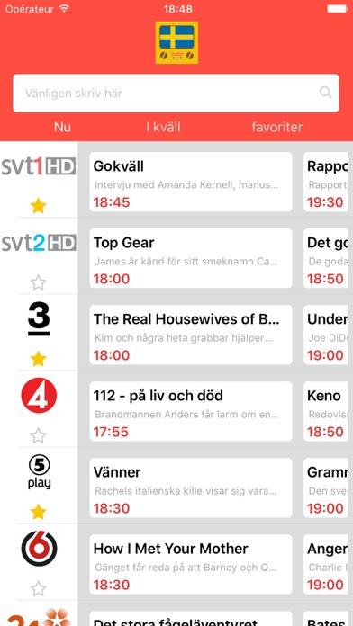 TV-Program och Tablå Guide i Sverige (Sweden - SE) skärmdump