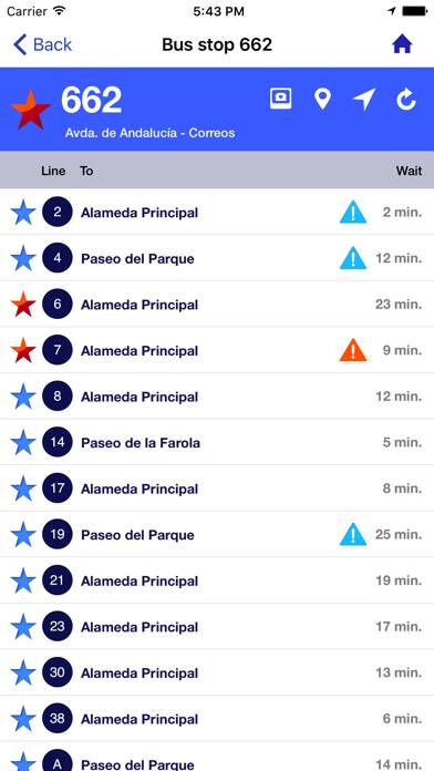EMT Málaga Captura de pantalla de la aplicación #5