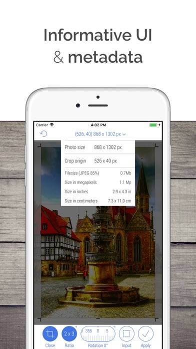 CropSize: Photo Resizer Editor Captura de pantalla de la aplicación #4