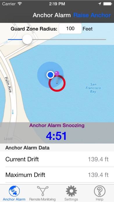 Anchor Alarm for Boaters Captura de pantalla de la aplicación #3