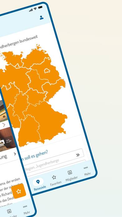 jugendherberge.de - DJH App Bildschirmfoto