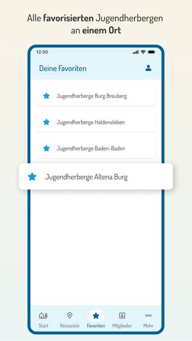 Jugendherberge.de App-Screenshot