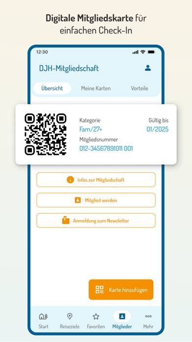 Jugendherberge.de App-Screenshot