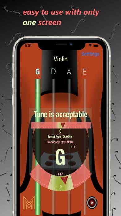 Violin Tuner- For Pro Accuracy Uygulama ekran görüntüsü #1