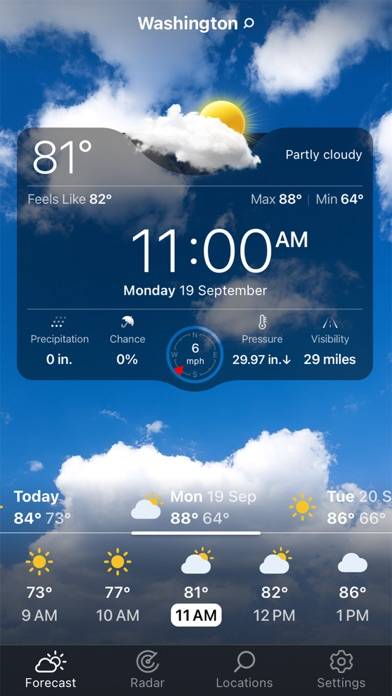 Weather Live° App-Screenshot #3