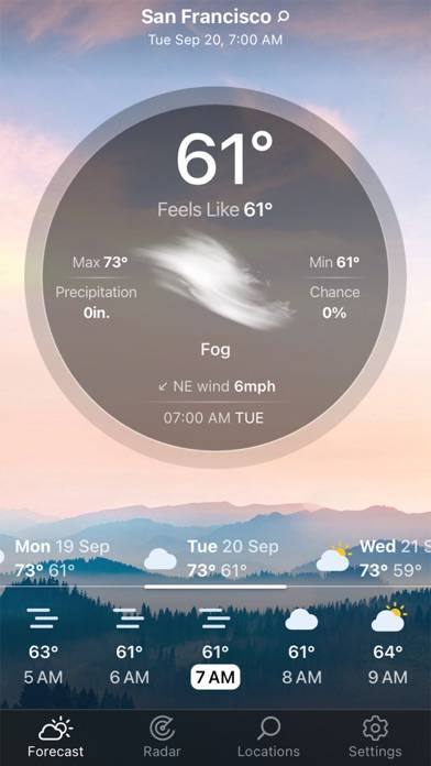 Weather Live° App skärmdump #4