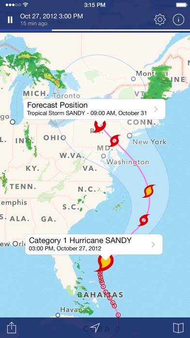 NOAA Radar Pro: Weather Alerts Captura de pantalla de la aplicación #4