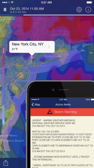 NOAA Radar Pro: Weather Alerts Captura de pantalla de la aplicación #5