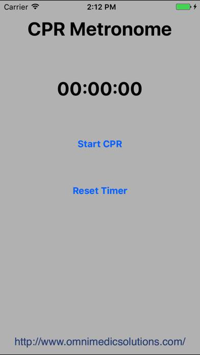 CPR Metronome App screenshot