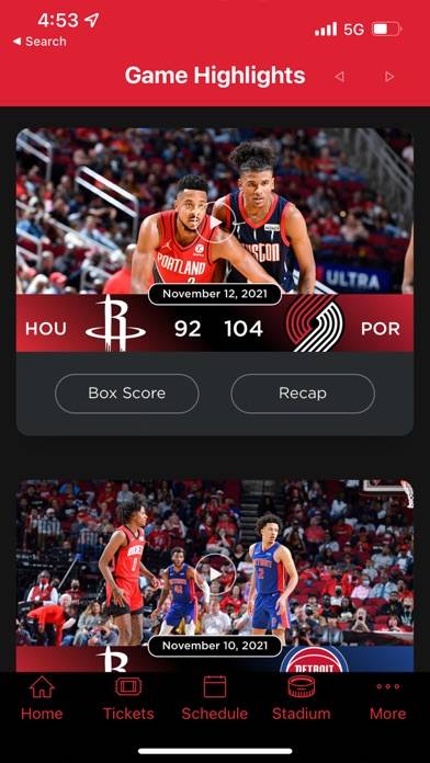 Houston Rockets screenshot