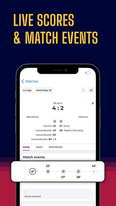 Barcelona Live – Soccer app Скриншот приложения