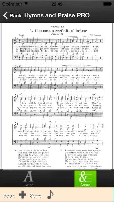 Hymns and Praise Pro Capture d'écran de l'application #4
