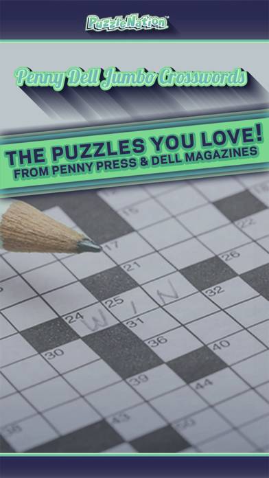 Penny Dell Jumbo Crosswords – Crossword Puzzles for Everyone! game screenshot