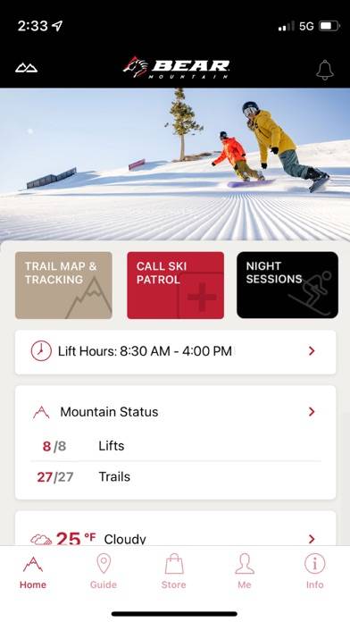 Big Bear Mountain Resort App screenshot