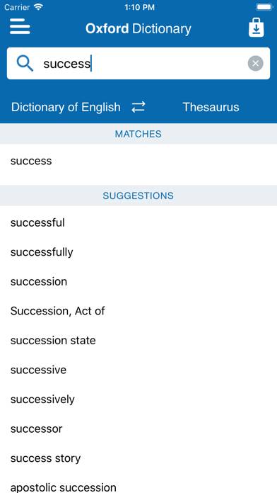 Oxford Dict. & Conc. Thes. App screenshot #2