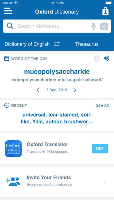 Oxford Dict. & Conc. Thes. Captura de pantalla de la aplicación #3