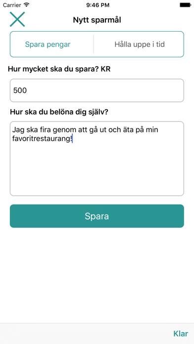 Snusfri App skärmdump