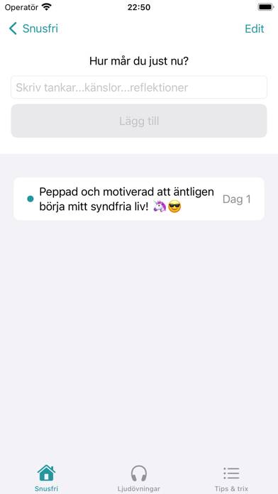 Snusfri App skärmdump #5