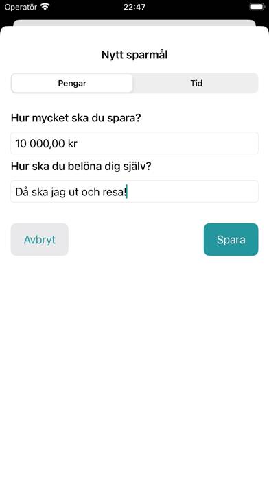 Snusfri App skärmdump