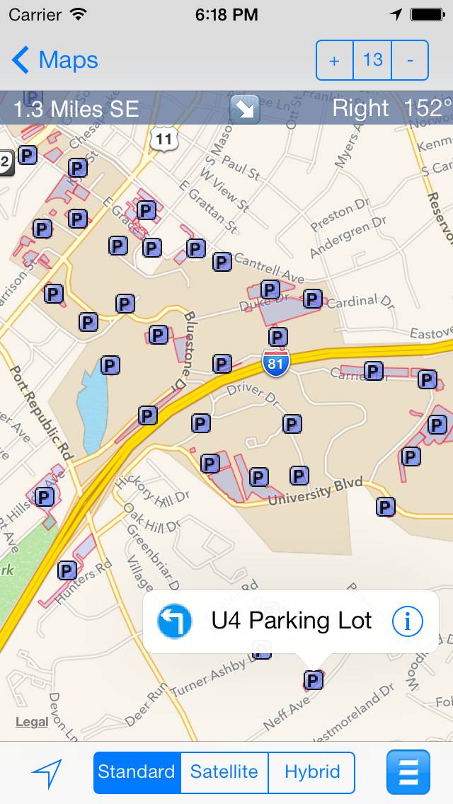 EMap JMU : James Madison University App screenshot