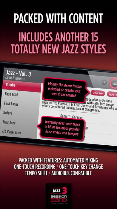 SessionBand Jazz 3 Captura de pantalla de la aplicación #4