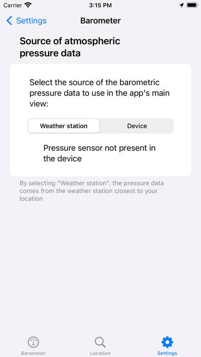 Barometer App skärmdump #5