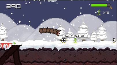 Super Mega Worm Vs Santa Saga Schermata dell'app #1