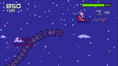 Super Mega Worm Vs Santa Saga Schermata dell'app #2