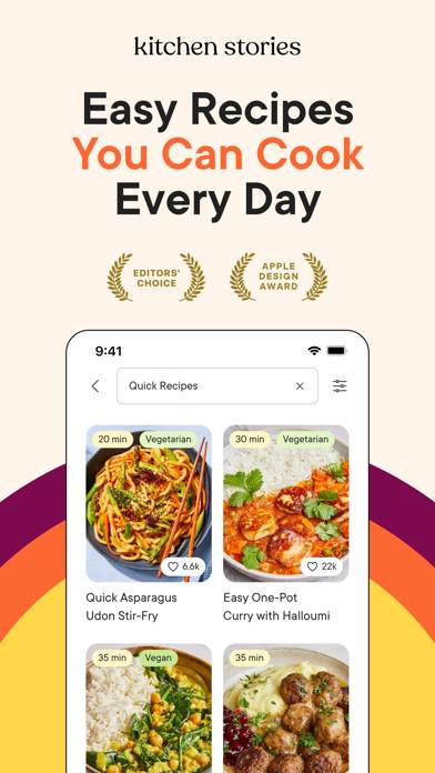 Kitchen Stories: Recipes Captura de pantalla de la aplicación #1