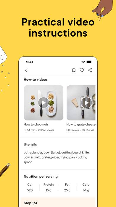 Kitchen Stories: Recipes Captura de pantalla de la aplicación #3