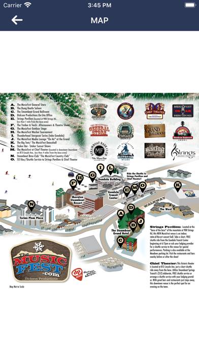 The MusicFest at Steamboat App screenshot