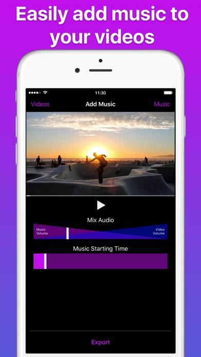 Add Music To Video Schermata dell'app #1