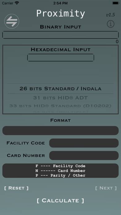 Proximity - Access Card Calc