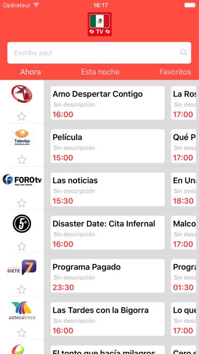 Guía TV (Programación Televisión) México MX App screenshot #1