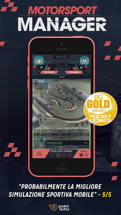 Motorsport Manager Handheld Schermata dell'app #1
