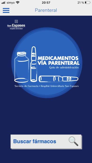 Medicamentos vía parenteral App screenshot #1