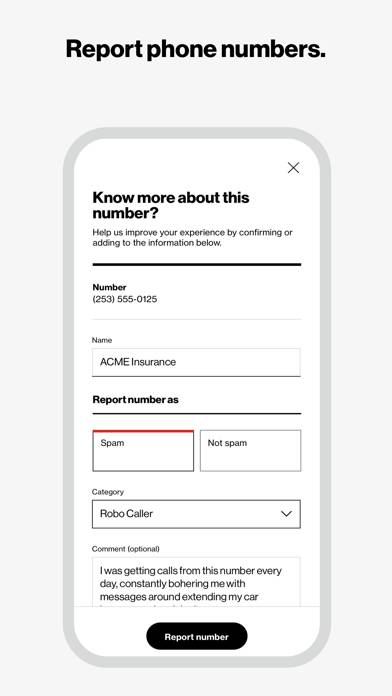 Verizon Call Filter App screenshot