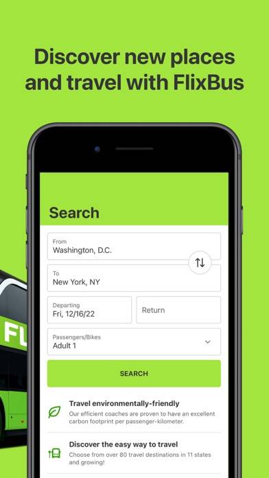 FlixBus & FlixTrain App-Screenshot #1
