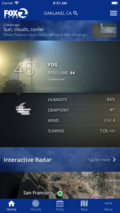 KTVU FOX 2 SF: Weather App screenshot #1