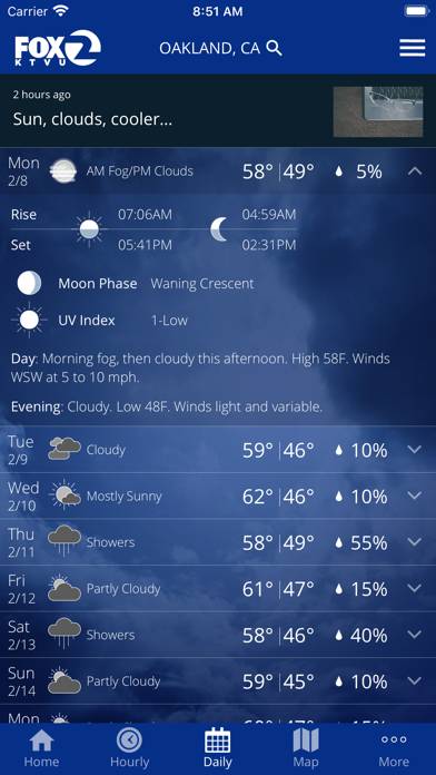 KTVU FOX 2 SF: Weather App screenshot #2