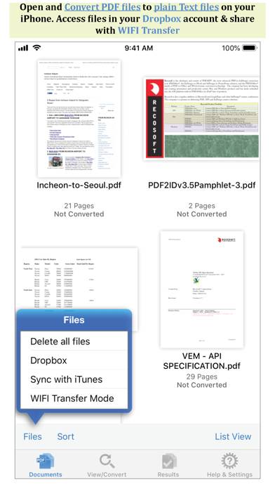 PDF to Text by PDF2Office Captura de pantalla de la aplicación #1