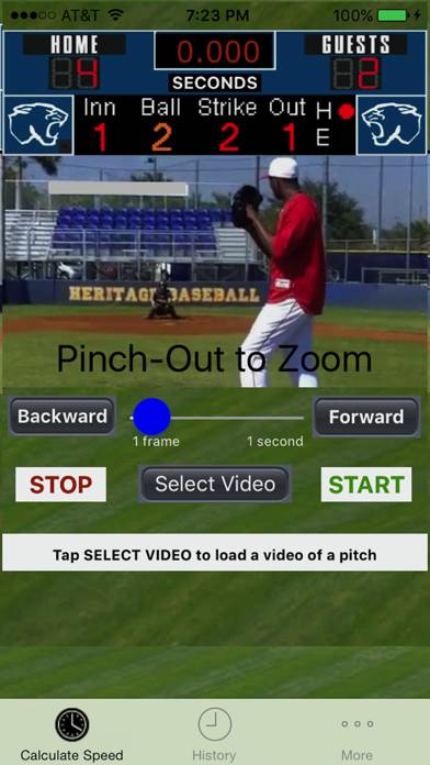 RadarGun-Baseball Pitch Speed App screenshot #1