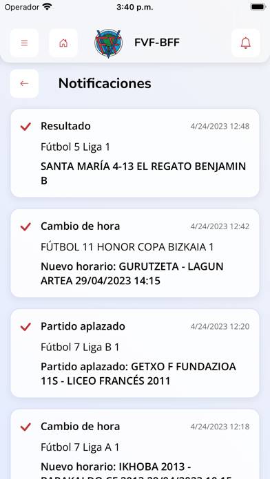 Federación Vizcaína de Fútbol App screenshot #3