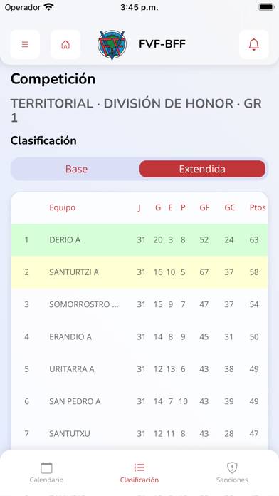 Federación Vizcaína de Fútbol App screenshot #5