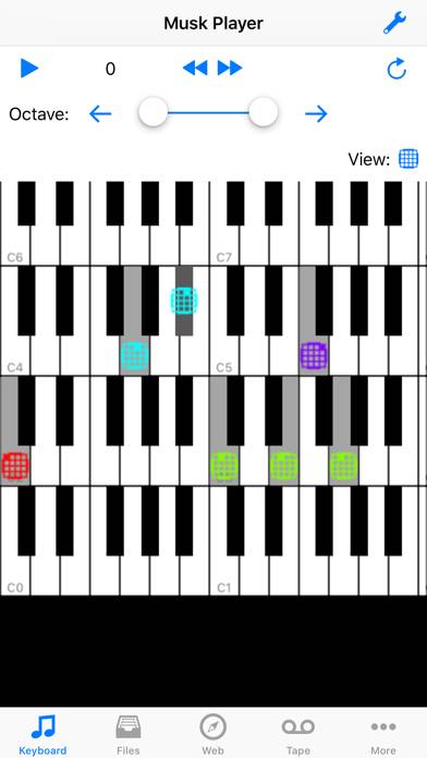 Musk MIDI Player captura de pantalla