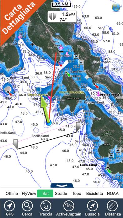 Boating Croatia Nautical Chart Schermata dell'app #2