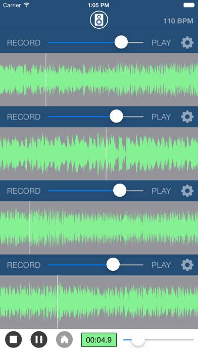 Multi Track Song Recorder Pro Schermata dell'app #1