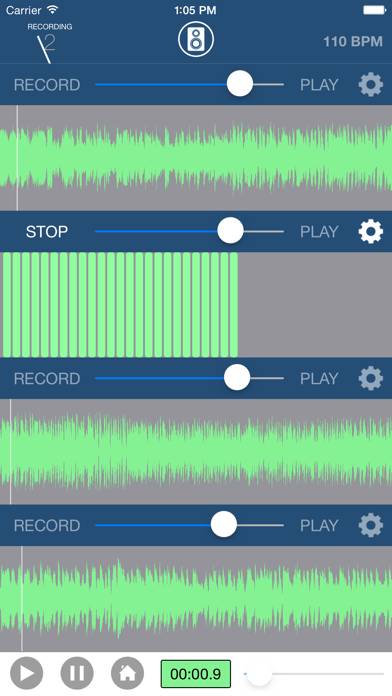 Multi Track Song Recorder Pro Captura de pantalla de la aplicación #2